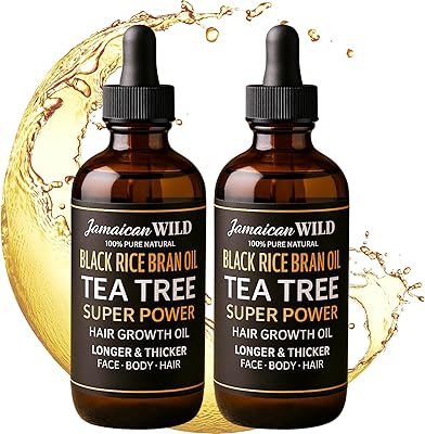 Infinix Black Rice Oil with Tea Tree – 2-Bottle Combo (2 oz Each)