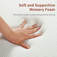 ROYALAY 2 Inch Memory Foam Lash Bed Topper, 73x29x2 inch, White — image 3