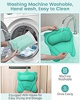 MTDLYICE Bath Pillow, Lake Blue, 16.5 x 17.3 INCH — image 6