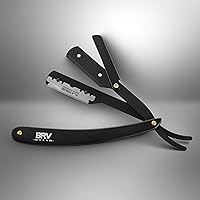 BRV MEN Professional Straight Edge Barber Razor with 100 Blades — image 4