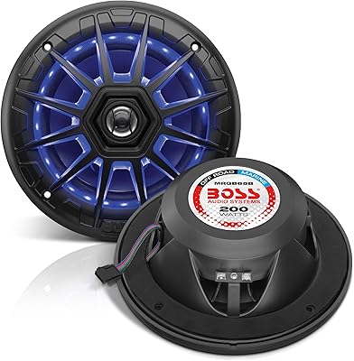 BOSS Audio Systems MRGB65B 6.5-Inch Marine Boat Stereo Speakers