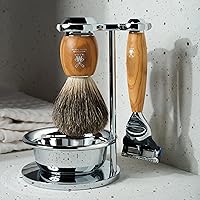 MÜHLE VIVO Olive Wood 4-Piece Pure Badger Razor Shaving Set — image 9