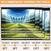 YODOLLA 72″ Motorized Projector Screen 16:9 — image 9