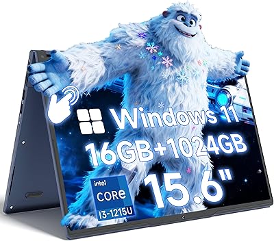 THEYETI R1 15.6-Inch Laptop (16GB RAM, 1TB SSD, i3-1215U)