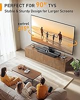 Perlegear PGTVS36 Universal Swivel TV Stand with Pegboard Storage — image 2