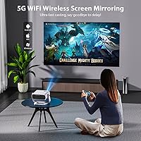Wielio 4K Projector, Native 1080p, WiFi 6, Bluetooth 5.2 — image 7