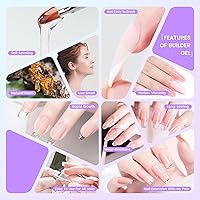 AOBOO Hard Gel Builder Gel for Nails Nude 5.3fl.oz — image 7