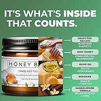 Really Good Blends Tallow and Honey Balm Sandalwood Vanilla 2oz — image 3