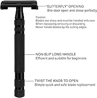 SANWA Amazing Razor Shaving Kit - Black Men's Shaving & Grooming Set — image 5