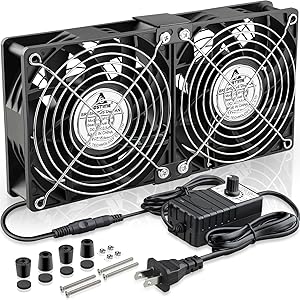 GDSTIME Dual 120mm x 38mm Computer Fan