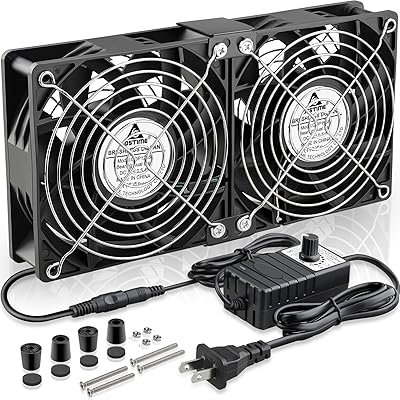GDSTIME Dual 120mm x 38mm Computer Fan