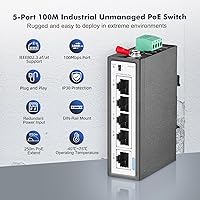 YuLinca 5-Port Mini PoE+ Industrial Switch — image 2