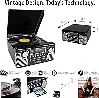 Victrola Haley Retro Bluetooth Record Player — image 4