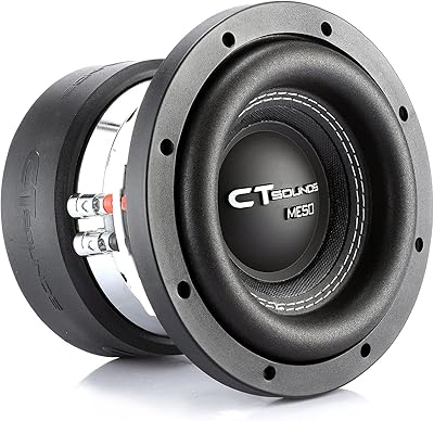 CT Sounds Meso-6.5-D4 6.5 Inch Dual 4 Ohm Car Subwoofer