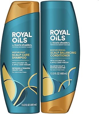 Head & Shoulders Royal Oils Moisture Boost Shampoo & Conditioner Set, 27 fl oz