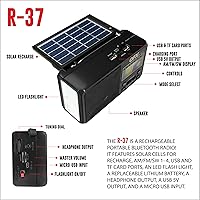 QFX R-37 6-Band Bluetooth Solar Radio — image 6