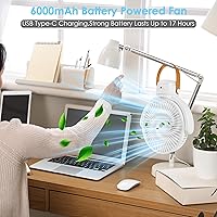 OGZ Portable Fan 7-inch with Remote and Timer — image 3