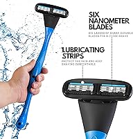Metablade Back Shaver for Men - Long Handle with Ultra Wide Blades — image 3