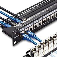 Lysymixs 24 Port RJ45 Patch Panel Cat7 STP Feed Through — image 1