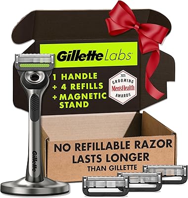 GilletteLabs with Exfoliating Bar Razor for Men