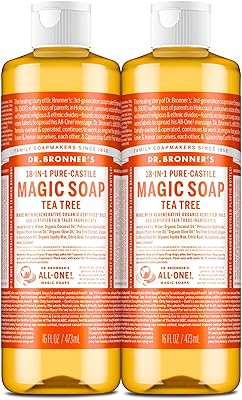 Dr. Bronner's Pure-Castile Tea Tree Soap 16oz 2-Pack
