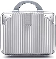 Noverlife 14 Inch Hard Shell Cosmetic Case - Silver — image 9