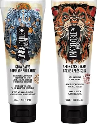 INKredible Glow Salve + Aftercare Tattoo Healing Lotions (2-Pack)