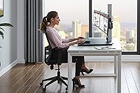 Victor DC475 High Rise Electric Triple Monitor Standing Desk Converter — image 5