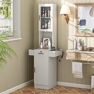 RESHABLE Salon Station for Hair Stylists, White Review
