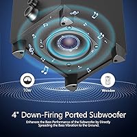 OROW S213 Bluetooth Computer Speakers with Subwoofer — image 3