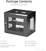 StarTech 9U Wall-Mount Server Rack Cabinet — image 6
