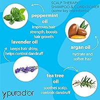 PURA D'OR Scalp Therapy Shampoo & Conditioner Set 16oz — image 2