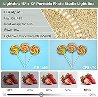 Lightdow 16″x12″x12″ Photo Studio Light Box — image 4