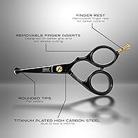 BRV MEN Rounded-Tip Small Trim Scissors for Men 4.2″ — image 4