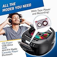 KLIM Boombox CD Player & Cassette Tape Player — image 3