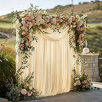 Gallety Ivory Backdrop Curtain 10FT x 10FT — image 1