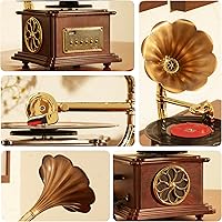 MEAGEAL Vintage Style Wooden Record Player 109HJ-1 — image 4