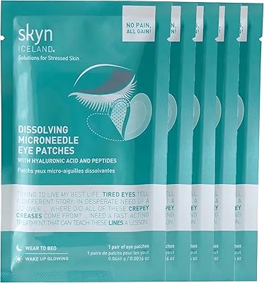 skyn ICELAND Dissolving Microneedle Under Eye Patches, 5 Pairs