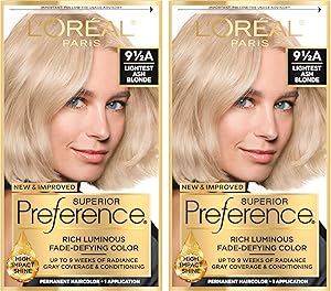 L'Oreal Paris Superior Preference Hair Color 9.5A Lightest Ash Blonde Review