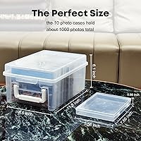 ALINK Photo Storage Box 5 x 7 In, 10 Inner Large Photo Keeper — image 2