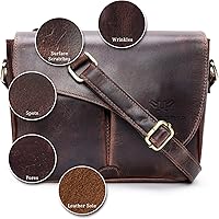 LUXEORIA Leather Messenger Bag for Men & Women — image 8