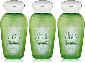 L'Oreal Paris Clean Artiste Waterproof & Long Wearing Eye Makeup Remover 4 oz (Pack of 3) Review