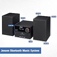 Jensen JBS-500 Bluetooth Wireless Stereo System — image 2