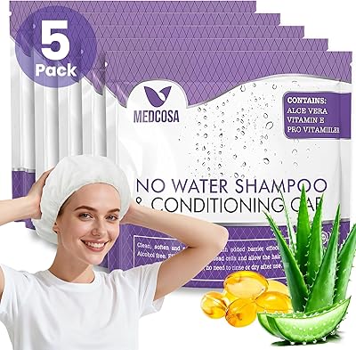 Medcosa No Rinse Shampoo Caps - 5-Pack