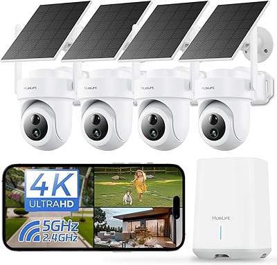 MUBILIFE M802 4K Security Camera System 4 Cam-Kit