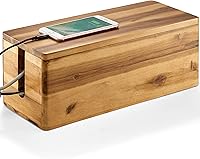 Tidita Acacia Wood Cable Management Box 16″ L — image 1