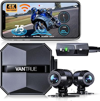 Vantrue F1 Motorcycle Dash Cam 4K + 1080P