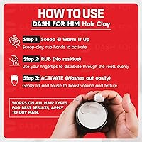 Dash For Him Hair Clay for Men - 4oz — image 6