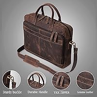 VC Vintage Couture Leather Briefcase Bag for Men and Women — image 3