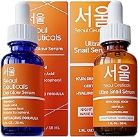 SeoulCeuticals Korean Skin Care Day & Night Serum Set — image 1